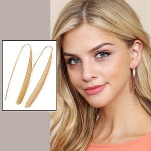 UNIQUE THREADER EARRINGS - GOLD